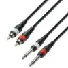 Cable 2 Plug RCA 3 Metros Adam Hall 3TPC0300M