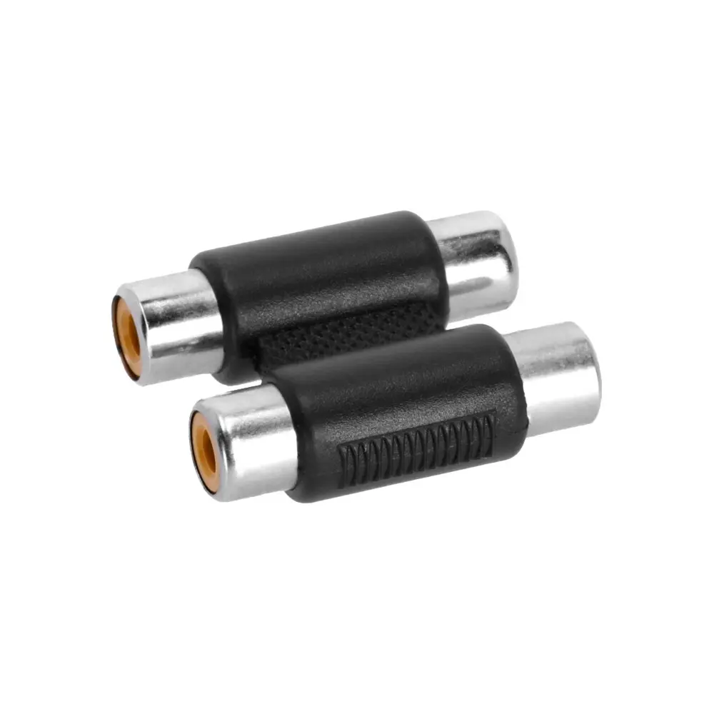 Adaptador doble RCA hembra x RCA hembra Adam Hall 4ATRF2RF2