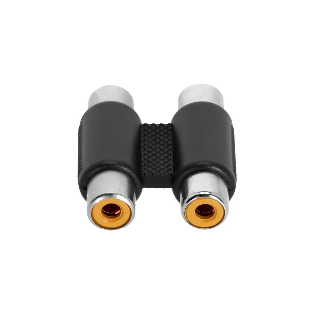 Adaptador doble RCA hembra x RCA hembra Adam Hall 4ATRF2RF2