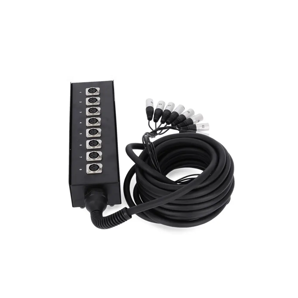 Patchera Envio 8 Auxiliares 10 Metros Adam Hall 8C10