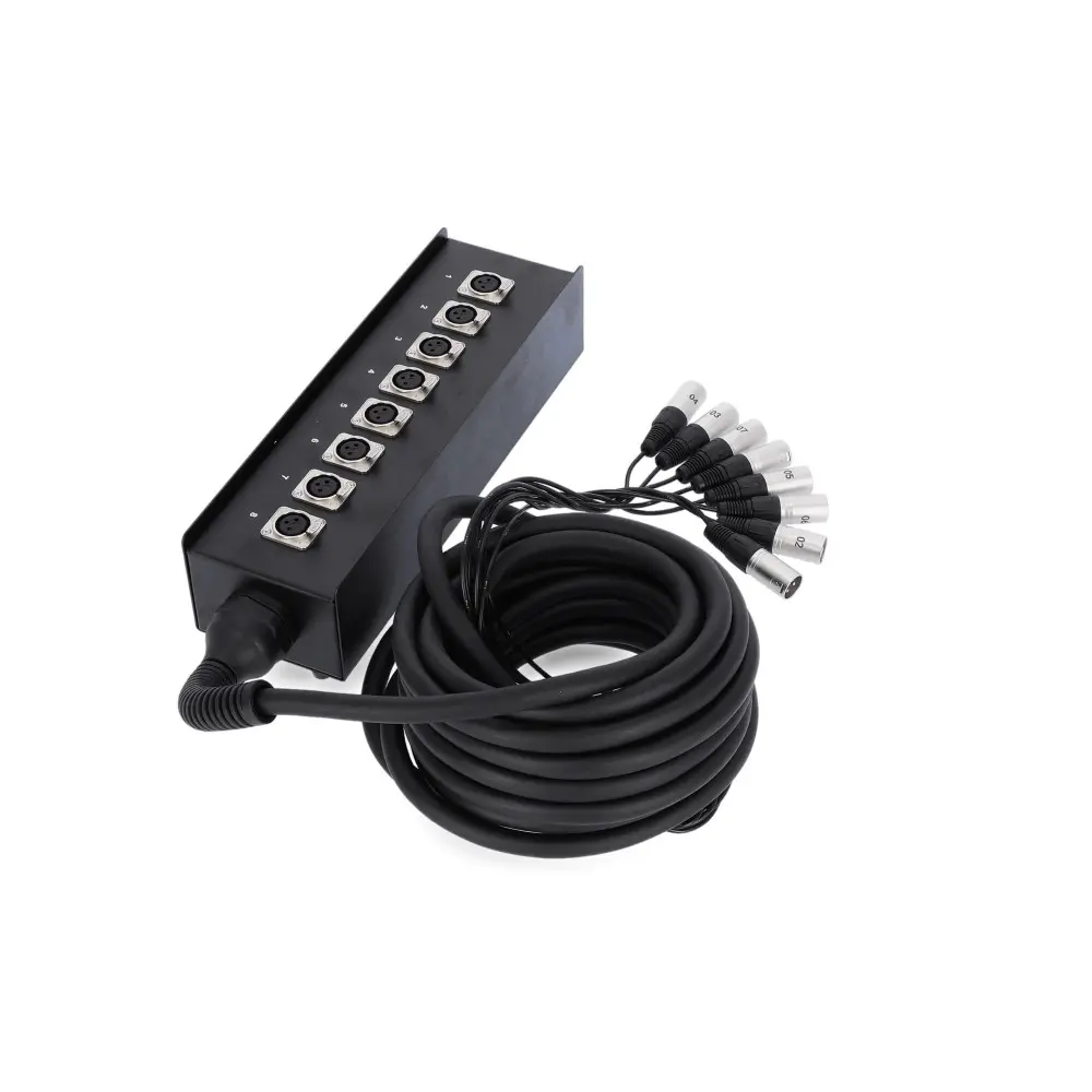 Patchera Envio 8 Auxiliares 10 Metros Adam Hall 8C10