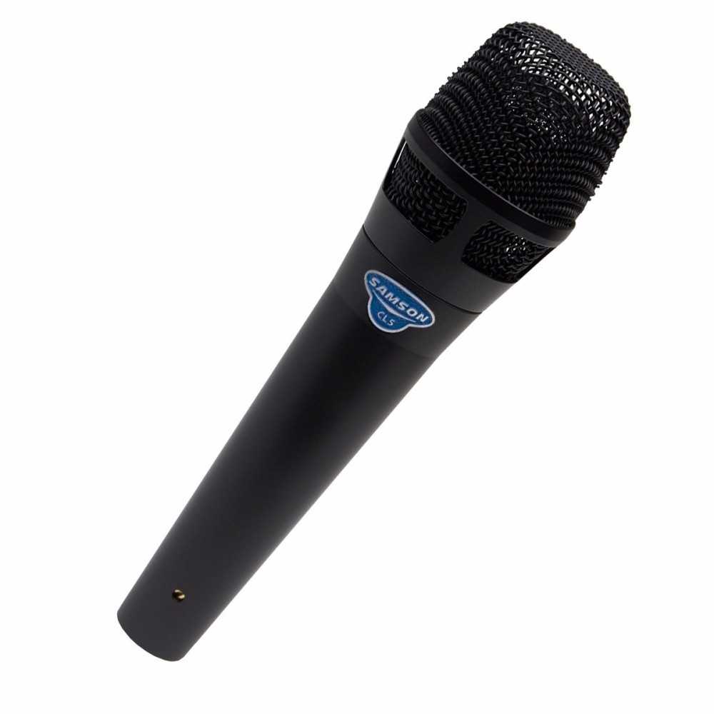 Microfono Samson Vocal de mano Condenser SuperCardoide Conector XLR Estuche y pipeta incluidas CL5B Negro