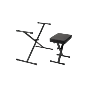 Kit de Soporte Teclado o piano y Taburete On Stage KPK6500 tipo tijera
