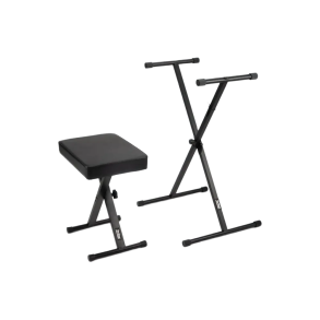 Kit de Soporte Teclado o piano y Taburete On Stage KPK6500 tipo tijera