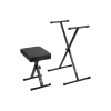 Kit de Soporte Teclado o piano y Taburete On Stage KPK6500 tipo tijera