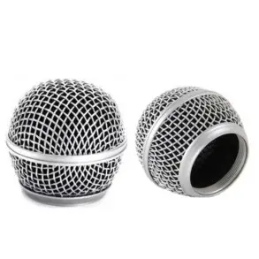 Rejilla Bocha Metalica para micrófono tipo SHURE SM58 Repuesto On Stage SP58