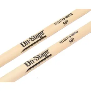 Palillos de Maple SD1, punta redonda On Stage MWSD1 Pack 12 Pares