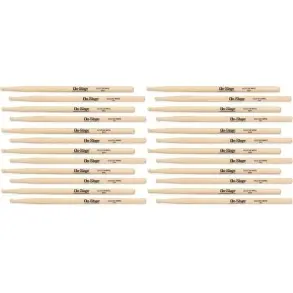 Palillos de Maple SD1, punta redonda On Stage MWSD1 Pack 12 Pares