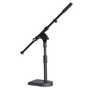 Soporte de micrófono mini Boom para bombo On Stage MS7920B Base Rectangular Pesada