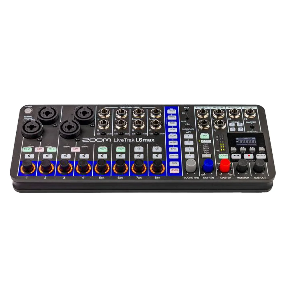 Mixer Grabador 12 Canales ZOOM PRO L6max
