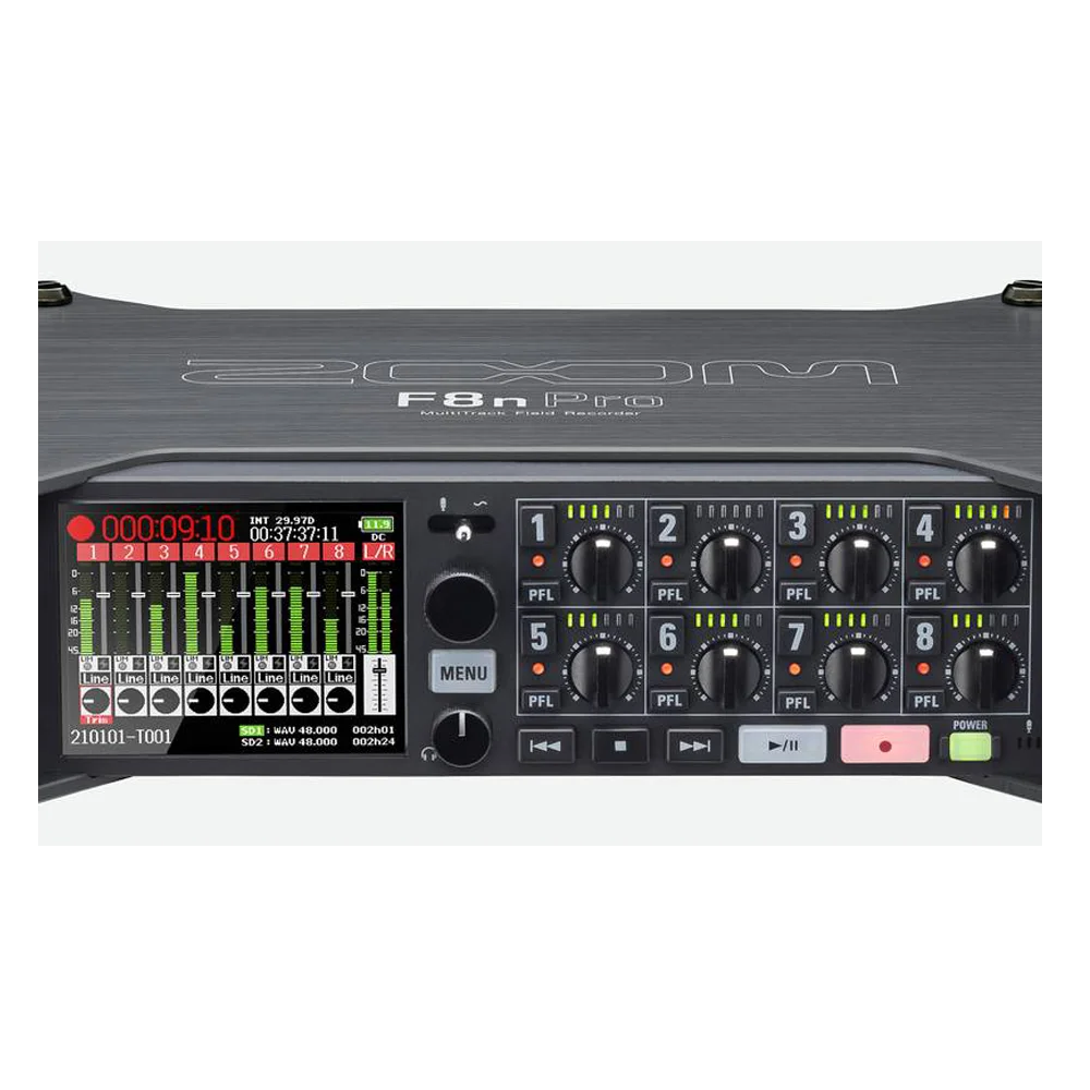 Grabador Portatil 8 Entradas ZOOM PRO F8n Pro