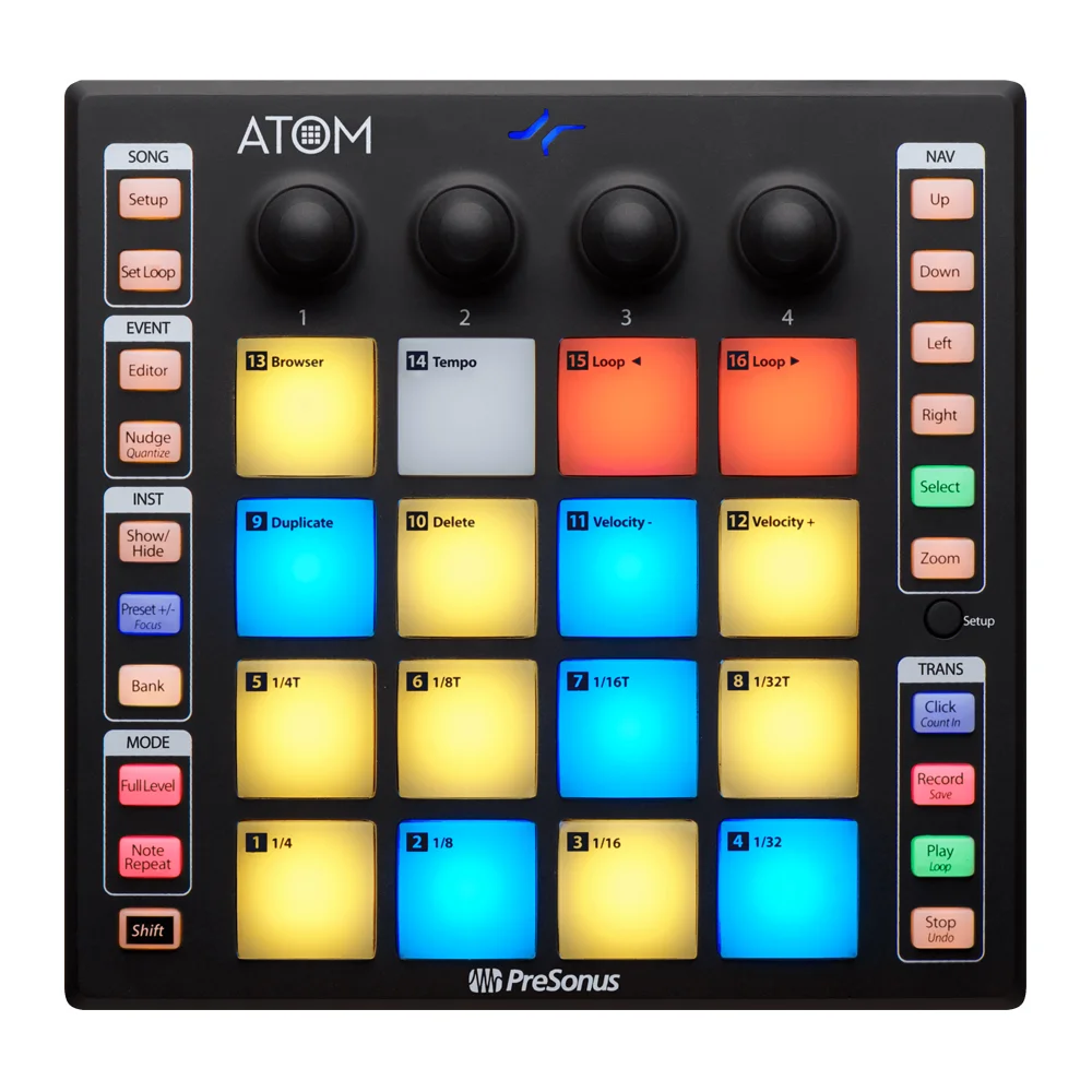 Controlador Midi Atom PRESONUS