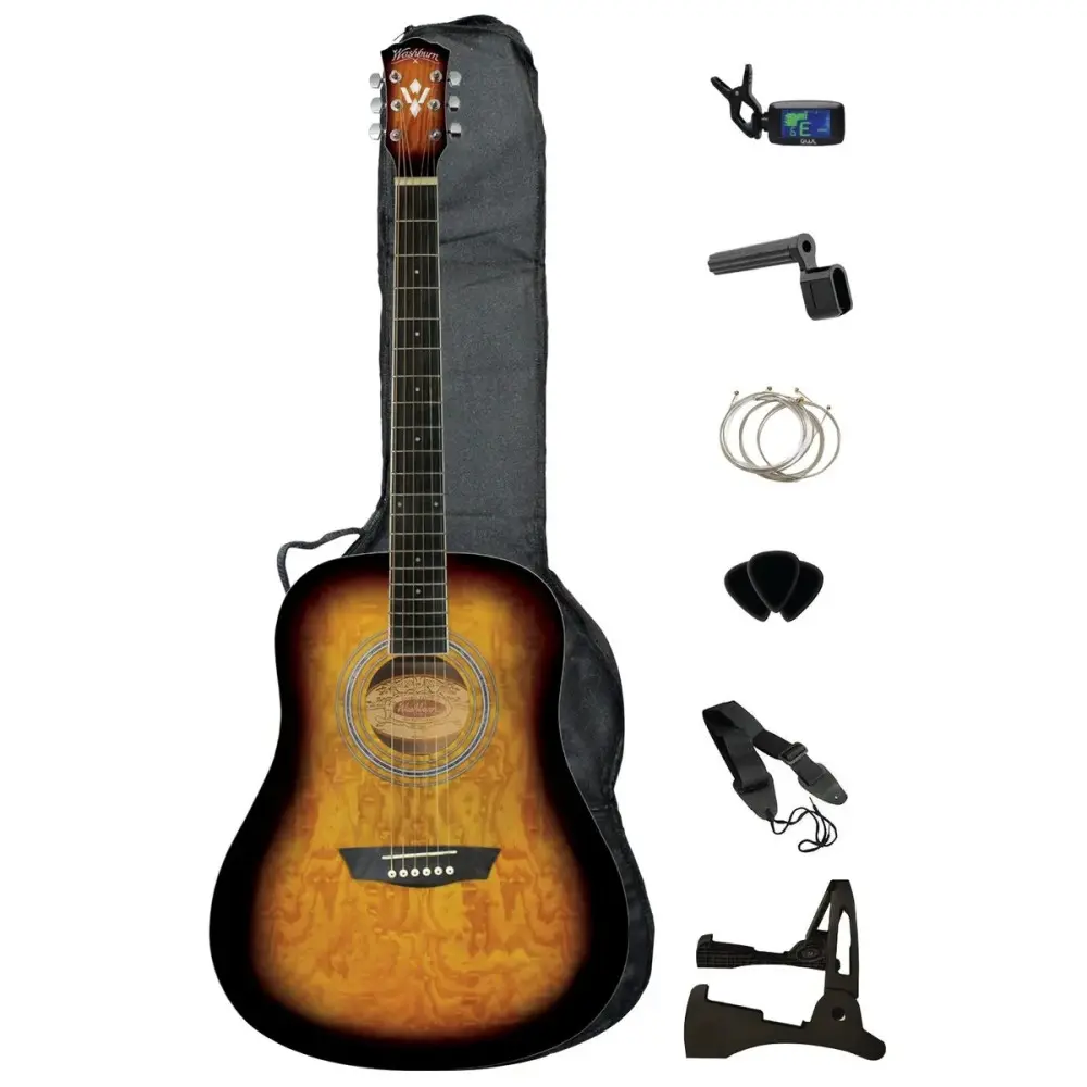 Guitarra Acustica Washburn WSHAGPAKQTTB