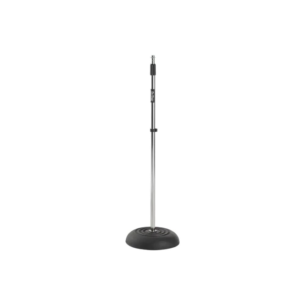 Soporte de micrófono recto con base redonda On Stage MS7201 Cromado