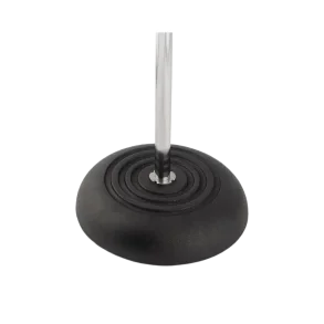 Soporte de micrófono recto con base redonda On Stage MS7201 Cromado