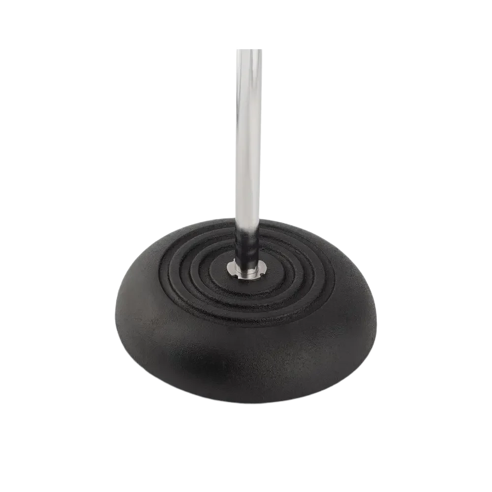 Soporte de micrófono recto con base redonda On Stage MS7201 Cromado