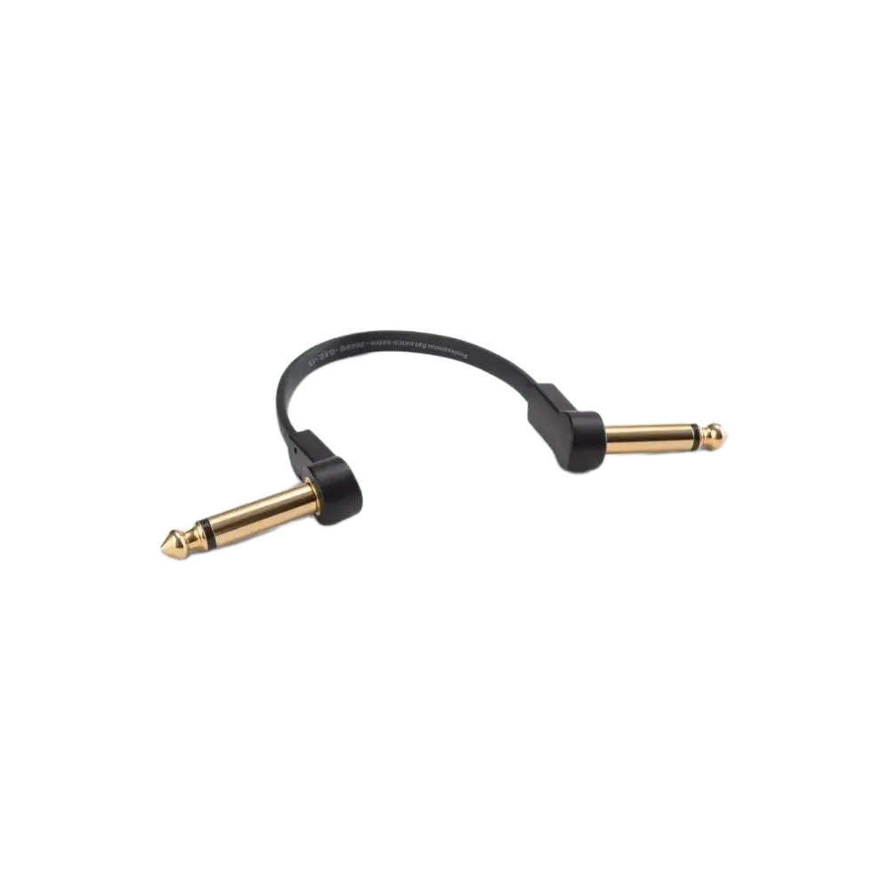 Pack Cables interpedal 15cm x 60 Flat Patch Plug Plug Angular On Stage OSPRO-FPC-60-POP