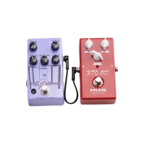 Pack Cables interpedal 15cm x 60 Flat Patch Plug Plug Angular On Stage OSPRO-FPC-60-POP