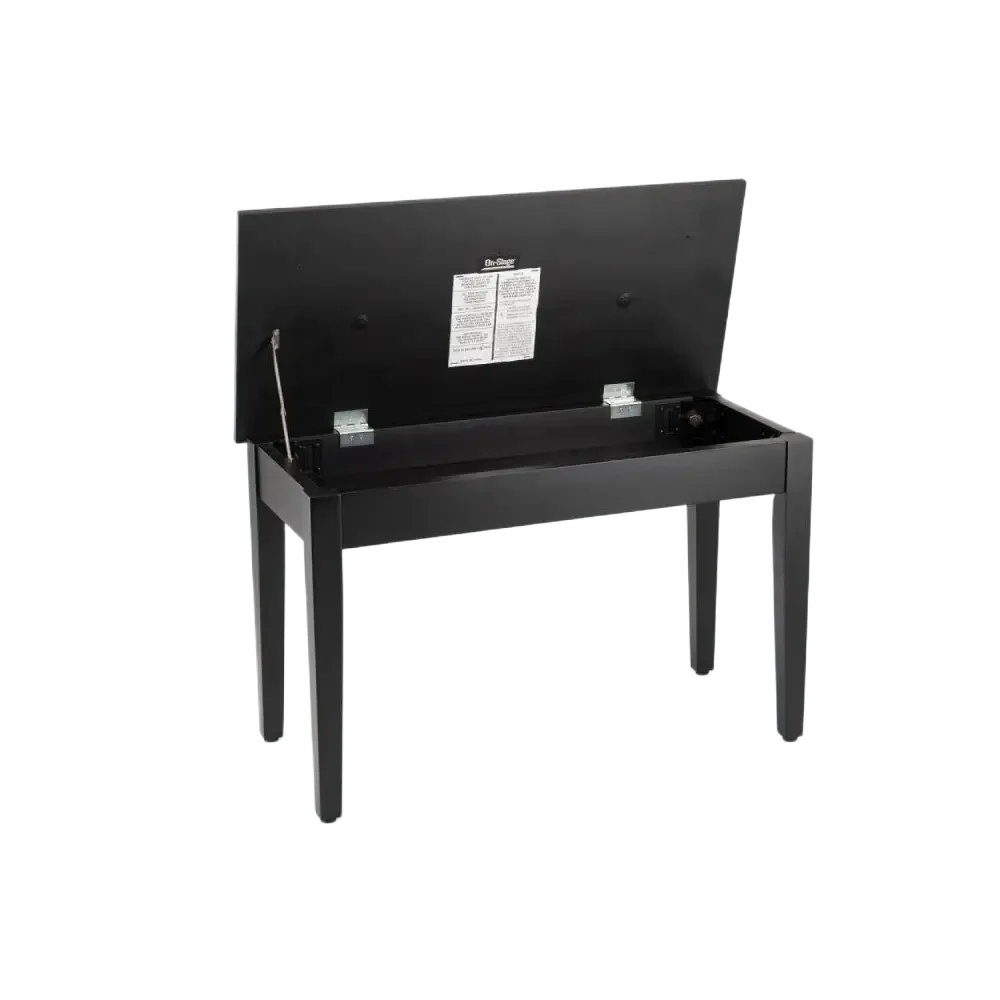 Taburete para piano o teclado de lujo On Stage KB8904B banqueta madera