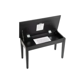 Taburete para piano o teclado de lujo On Stage KB8904B banqueta madera