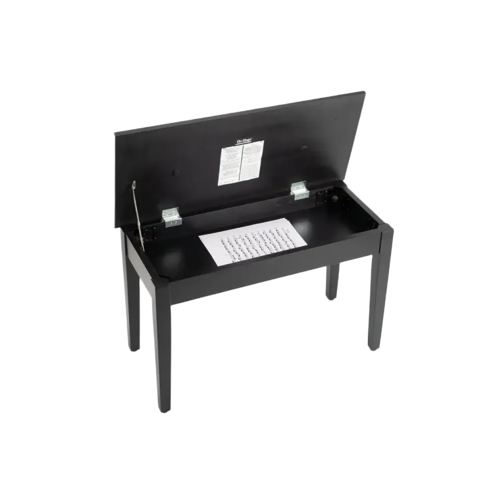 Taburete para piano o teclado de lujo On Stage KB8904B banqueta madera
