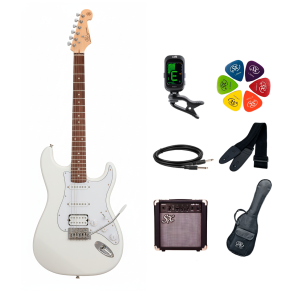 Pack Guitarra Electrica con Amplificador SX SE1HSS-SK-WT