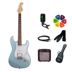 Pack Guitarra Electrica con Amplificador SX SE1HSS-SK-MIB