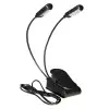 Luz Led Para Atril de partituras recargable por USB doble braso On Stage LED2224-EXP