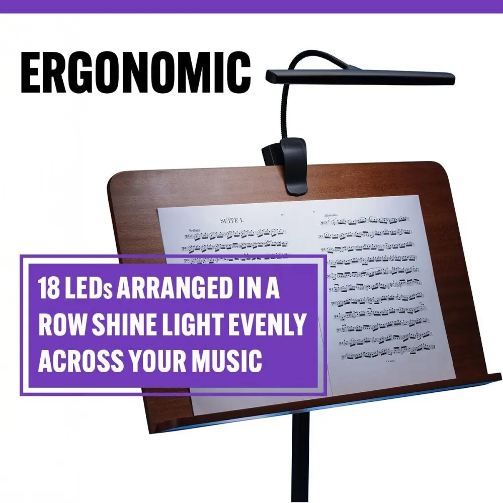 Luz Led Para Atril orquesta recargable por USB On Stage LED518