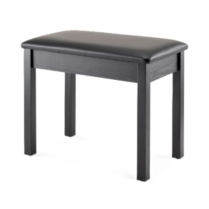 Taburete para piano o teclado On Stage KB8802B banqueta madera negra
