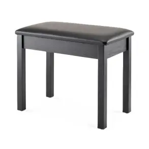 Taburete para piano o teclado On Stage KB8802B banqueta madera negra