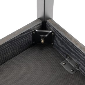Taburete para piano o teclado On Stage KB8802B banqueta madera negra