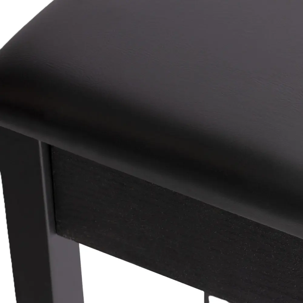 Taburete para piano o teclado On Stage KB8802B banqueta madera negra