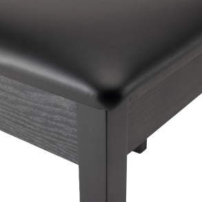 Taburete para piano o teclado On Stage KB8802B banqueta madera negra