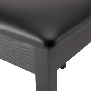 Taburete para piano o teclado On Stage KB8802B banqueta madera negra