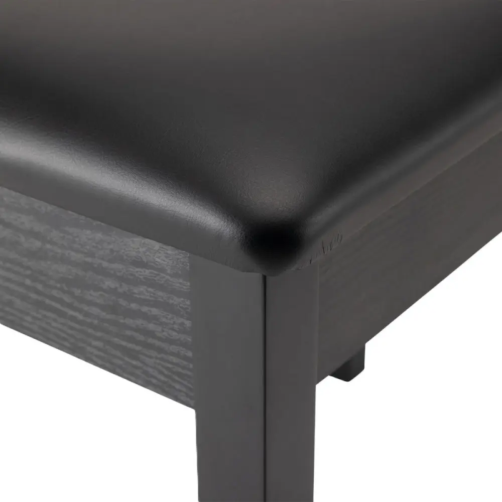 Taburete para piano o teclado On Stage KB8802B banqueta madera negra