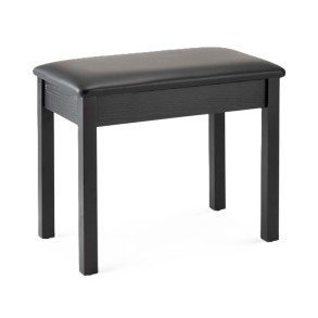 Taburete para piano o teclado On Stage KB8802B banqueta madera negra