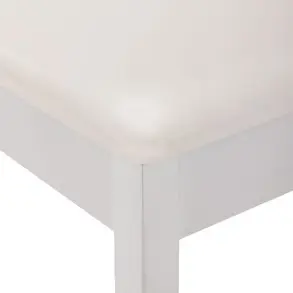 Taburete para piano o teclado On Stage KB8802W banqueta madera Blanca