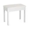 Taburete para piano o teclado On Stage KB8802W banqueta madera Blanca