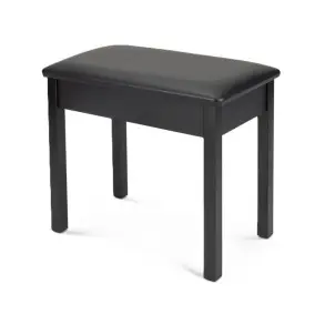 Taburete para piano o teclado On Stage KB8902B banqueta madera con Tapa