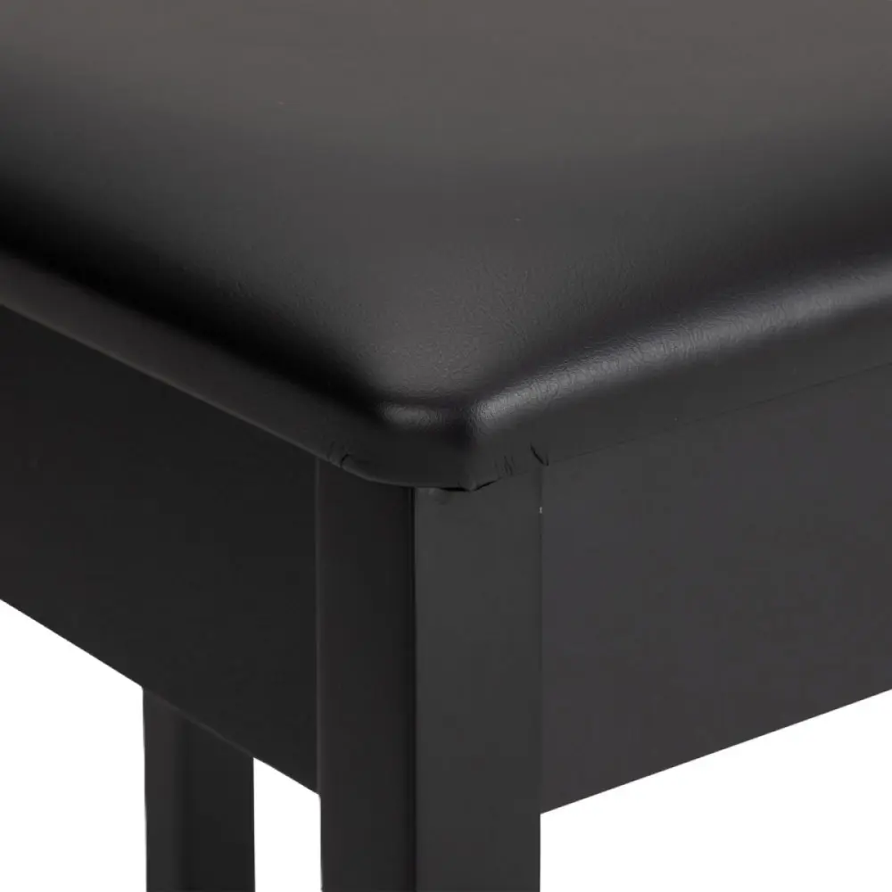 Taburete para piano o teclado On Stage KB8902B banqueta madera con Tapa