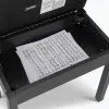 Taburete para piano o teclado On Stage KB8902B banqueta madera con Tapa