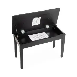 Taburete de lujo para piano o teclado On Stage KB8904B banqueta madera con Tapa