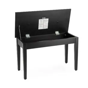 Taburete de lujo para piano o teclado On Stage KB8904B banqueta madera con Tapa