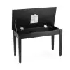 Taburete de lujo para piano o teclado On Stage KB8904B banqueta madera con Tapa