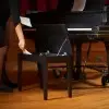 Taburete de lujo para piano o teclado On Stage KB8904B banqueta madera con Tapa
