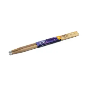 Pack X 12 Pares De Palillos para bateria 2B Hickory Punta de Nylon On Stage HN2B