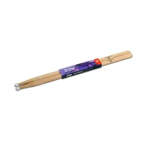Pack X 12 Pares De Palillos para bateria 5A Hickory Punta de Nylon On Stage HN5A