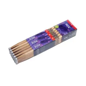 Pack X 12 Pares De Palillos para bateria 5A Hickory Punta de Nylon On Stage HN5A