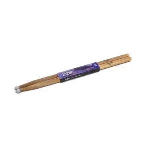 Pack X 12 Pares De Palillos para bateria 5B Hickory Punta de Nylon On Stage HN5B